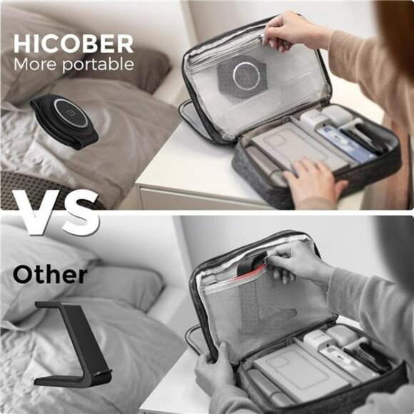 3 in 1 Wireless Charging Station for iPhone Apple Watch Airpods Travel Dock - Picture 5 of 7